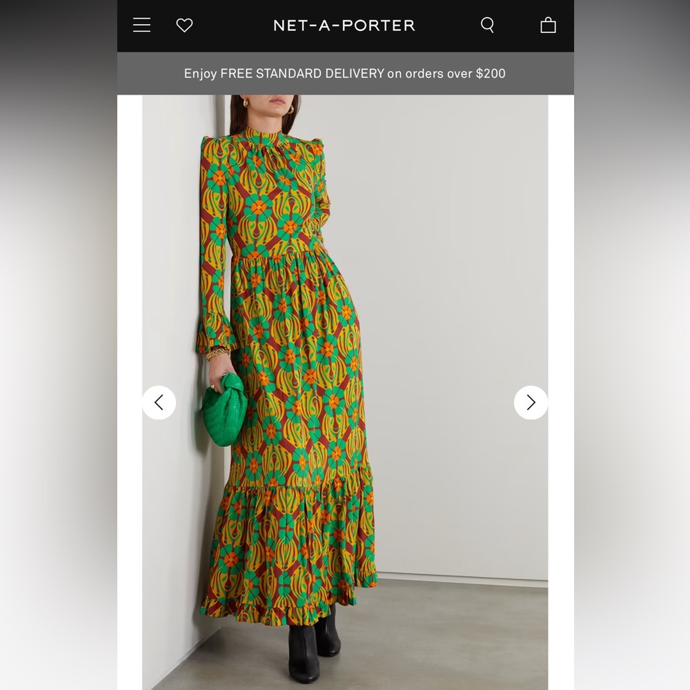 LA DOUBLEJ
Visconti tiered floral-print crepe maxi dress